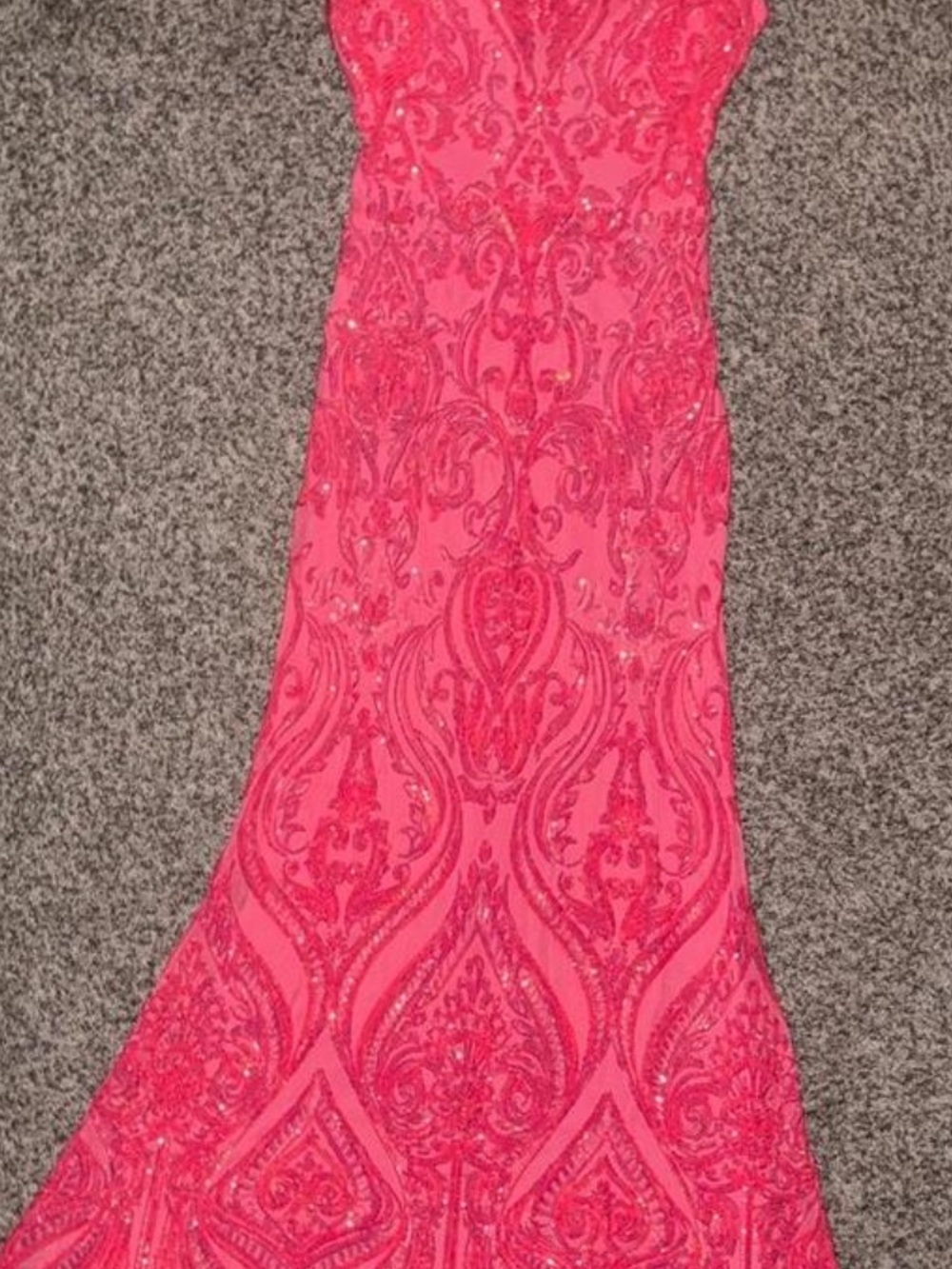 Windsor Beaded Hot Pink Maxi Dress